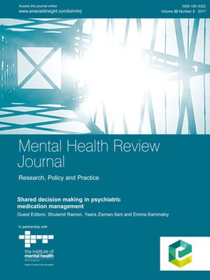 cover image of Mental Health Review Journal, Volume 22, Number 3